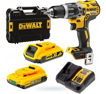 DeWalt aku udarna bušilica odvijač 2x18V 2,0Ah 70Nm + Tstak Kofer - Prelog