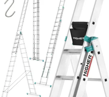 Produžne aluminijske ljestve 3x14m - Prelog