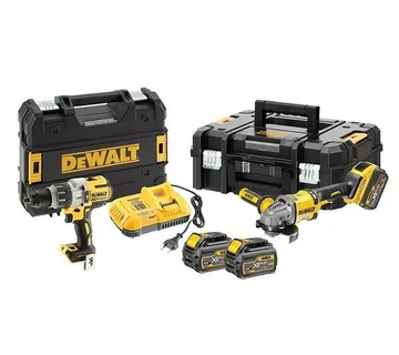 DeWalt aku XR set udarna bušilica + kutna brusilica 54V - Prelog