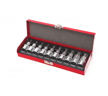 10-dijelni profesionalni TORX set nasadnih ključeva, 1/2" - Prelog
