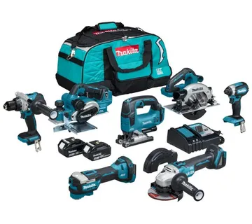 Makita DLX7019TX1 18V Combiset, 2 x 5.0 Ah baterija s brzim punjačem - Prelog