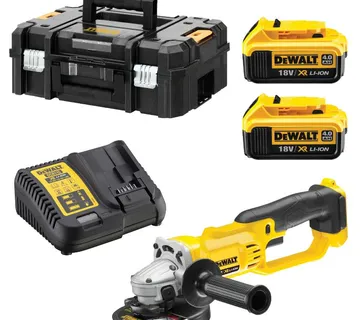 DeWalt aku kutna brusilica 125 mm, Li-ion 2x18V 4,0Ah - Prelog
