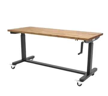 Podesivi radni stol sa drvenom pločom 152 cm - Prelog