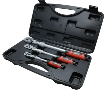 Set teleskopskih račni sa gibljivom glavom, 1/4", 1/2", 3/4" - Prelog