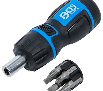Set mini bitova za odvijač s reverzibilnom čegrtaljkom 1/4" | 7 kom - Prelog