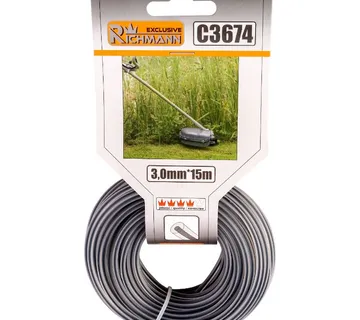 Okrugli flaks za trimer, dvodjelni, 3,0 mm, 15m - Prelog