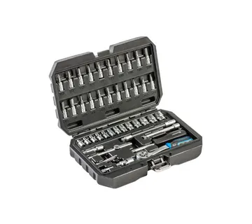 Set nasadnih ključeva i bit nastavaka 1/4", 46 kom, CR-V - Prelog