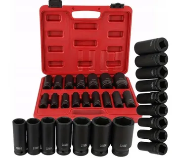 Udarni nasadni ključevi dugi i kratki 1/2", 16 kom 10-32 mm - Prelog