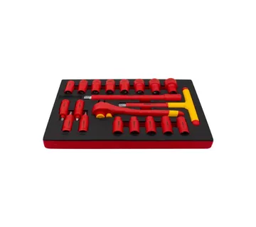 Set izoliranih nasadnih ključeva VDE, 1/2", 20 komada - Prelog