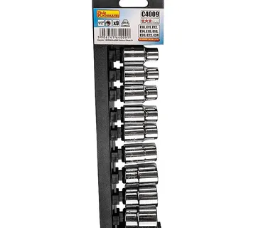 Torx set nasadnih ključeva 1/2", E10-E24 - Prelog