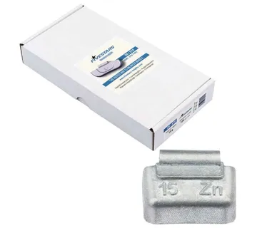 Clip on utezi za čelične felge, 15 g, 100 kom, cink - Prelog