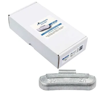 Clip on utezi za čelične felge, 30 g, 100 kom, cink - Prelog