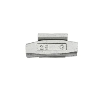 Clip on utezi za čelične felge, 25 g, 100 kom - Prelog