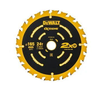 Dewalt list kružne pile ELITE - 165mm x 20mm 24T - Prelog