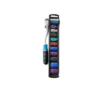 Set nastavaka s čegrtaljkom 1/2", celik CrV, 11 kom - Prelog