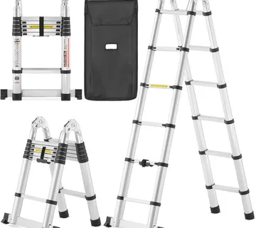 Dvostrane teleskopske aluminijske ljestve od 380 cm - Prelog