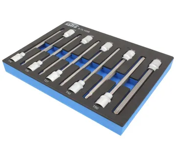 Nasadni ključevi TORX, T10 - T55, 3/8" u pjenastom umetku - Prelog