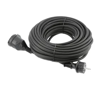 Produžni kabel s gumenom izolacijom 20 m IP44 3x1,5 mm2 - Prelog