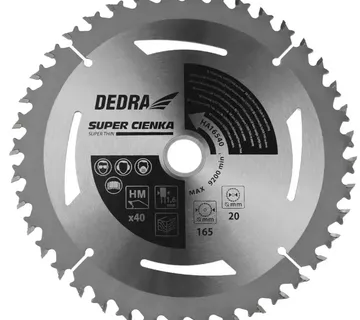 List kružne pile za rezanje drveta 185x20Hx1.1x1.6x40t - Prelog