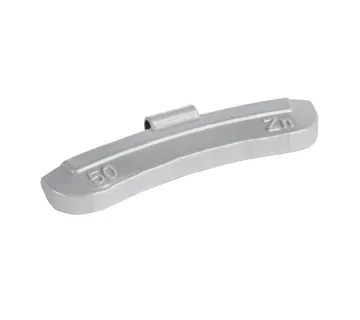 Clip on utezi za čelične felge, 50 g, 50 kom ZINC - Prelog