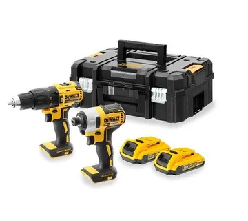 DeWalt aku 18V set, DCD778 + DCF787 + 2x 2.0 Ah + TSTAK II - Prelog