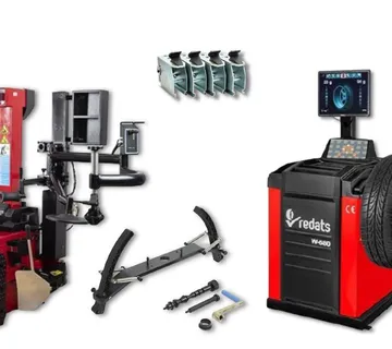 Vulkanizacijski starter set, montirka + balansirka, sa moto adapterima - Prelog