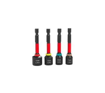 Set nasadnih ključeva bitovi 4 kom, 7, 8, 10, 13 mm - Prelog