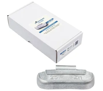 Clip on utezi za čelične felge, 25 g, 100 kom, cink - Prelog