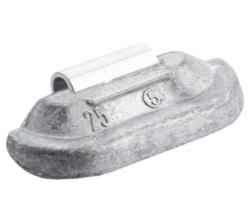 Clip-on utezi za čelične felge, 25g, 100 kom, Olovo-Pb - Prelog