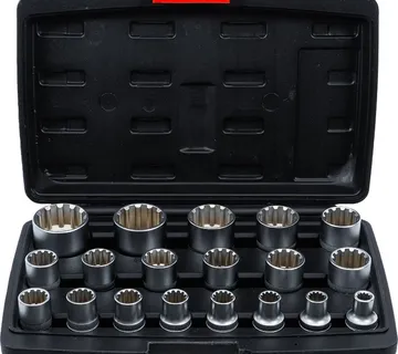 Set nasadnih ključeva, Gear Lock | 12,5 mm, 1/2" | 19 kom - Prelog