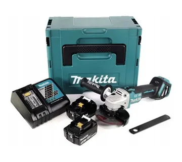Makita aku kutna brusilica 125mm,18V, 5.0Ah x 2kom, punjač - Prelog