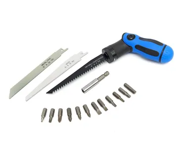 Multitool, višenamjenski set alata sa odvijačima i pilama za rezanje - Prelog