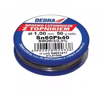 Lem s fluksom 1mm 50g - Prelog