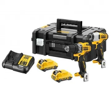 DeWalt 12V set aku alata DCD701 + DCF801 + TSTAK + 2 x 3.0Ah - Prelog