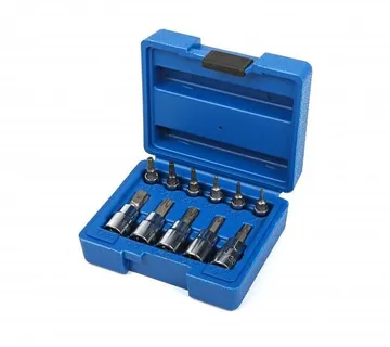 Nasadni ključevi torx 1/42 i 38/" T8-T55 , s rupom - Prelog