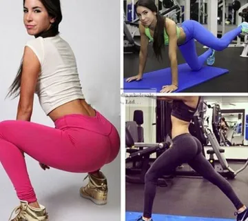 Ženske sportske fitness trčanje hlače visoki struk - cover