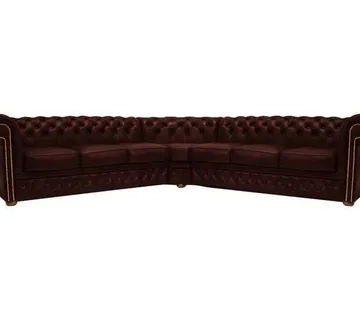 Chesterfield Kutna Garnitura First Class Leather | Cloudy Red - cover