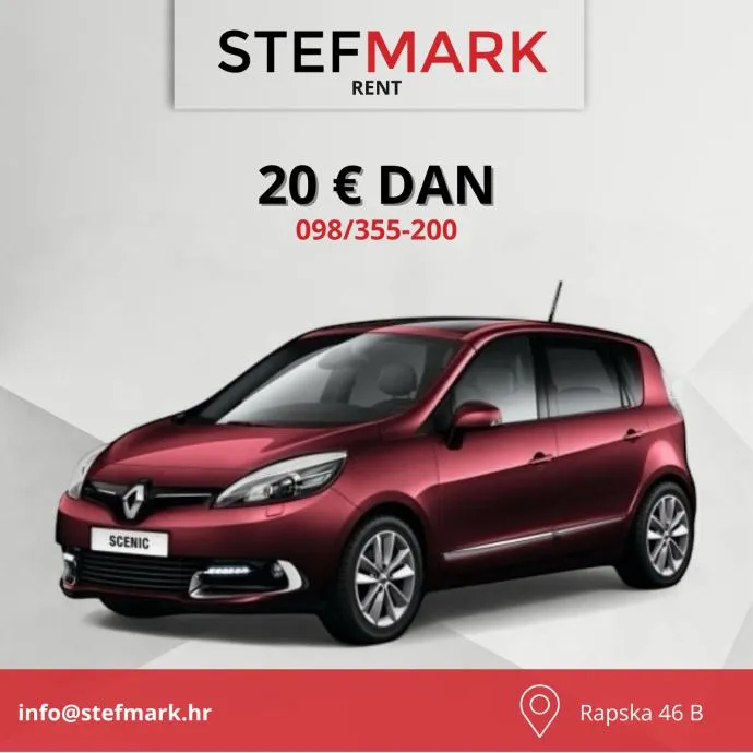 RENT A CAR ZAGREB / DAN 20 € / NAJAM AUTOMOBILA / POSLOVNI KORISNICI - cover