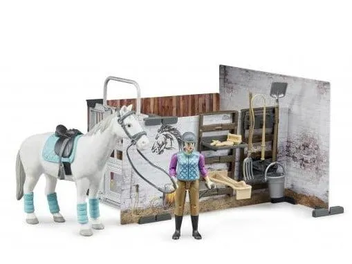 Bruder staja za konje set figurica s konjem i objektima - cover