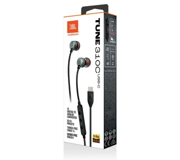 Slušalice+mikrofon JBL Tune 310c USB-C black - cover
