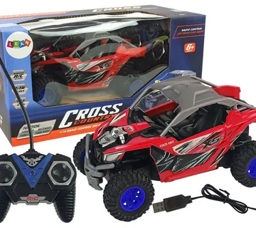Cross Country Remote Controlled Terrain Car 27 MHz Red - cover