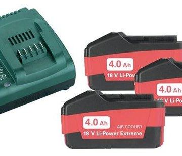 BATERIJE 18V/3x4,0Ah LI PLUS SET METABO / 6.85049 - cover