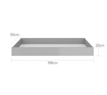 Bellamy Pinette/Lotta ladica 90x200 cm, grey - cover