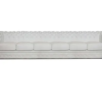 Chesterfield Garnitura First Class Leather | 6-sjedišta | White - cover