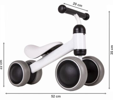 Bicikl-guralica Ecotoys bijeli - cover