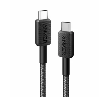 Anker 322 USB-C to USB-C braided cable 1.8m black - Strmec, Sveta Nedelja