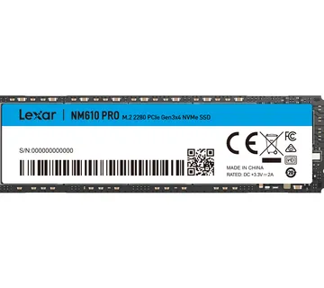SSD 500GB M.2 80mm PCI-e 3.0 x4 NVMe, 3D TLC, Lexar NM610 PRO (LNM610P500G-RNNNG) - LNM610P500G-RNNNG - Strmec, Sveta Nedelja