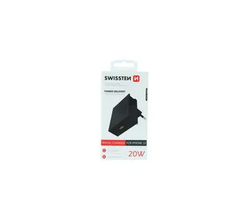 SWISSTEN punjač za AC220/USB-C, 3A, 20W, crni - Strmec, Sveta Nedelja