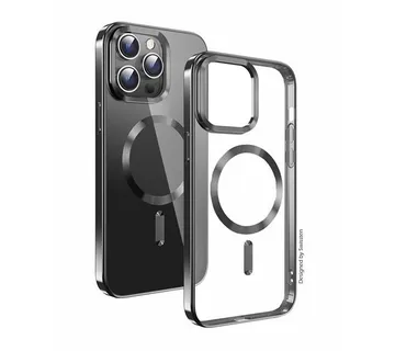 SWISSTEN maskica CLEAR JELLY MagStick za iPhone 16 PRO METALLIC crna!!! - 03090037 - Strmec, Sveta Nedelja