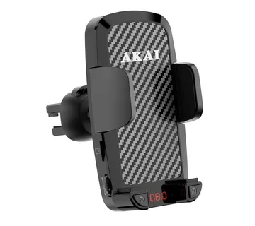 AKAI FM transmiter, držač za mob, punjač, BT, HandsFree, 12-24V, crni FMT-C14BT - 05160046 - Strmec, Sveta Nedelja